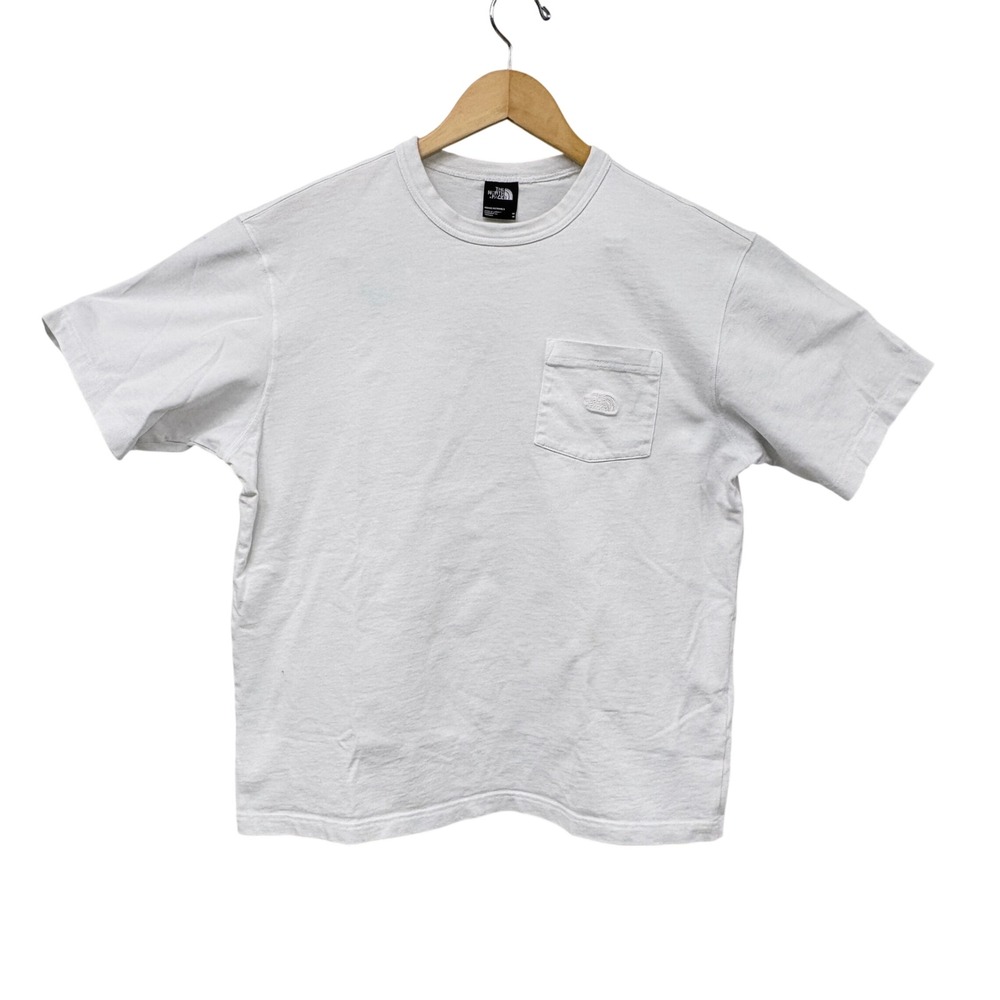 The North Face Mens White Pocket T-Shirt Short Sleeve Crew Neck Size M SS6777058